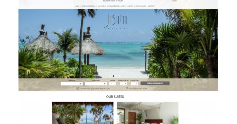 Jashita Hotel: nuovo sito per l’hotel di Tulum